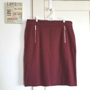 MICHAEL Michael Kors Burgundy skirt, XL